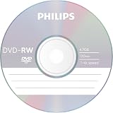 Philips DVD-RW 4.7GB Data 120 Min Video 4x Speed 10 Pack Spindle view 2