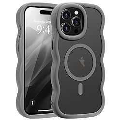 Pepmune for iPhone 15 Pro Case, Curly Wavy Frame