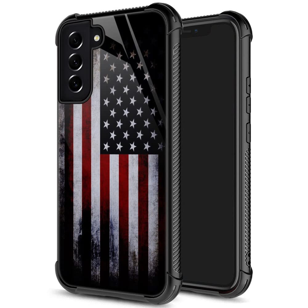Photo 1 of   2  ZHEGAILIAN for Samsung Galaxy S21 Case, Military-Grade Protection, All-Around Shockproof Corners, Anti-Scratch Phone Case for Samsung Galaxy S21 - Old Flag