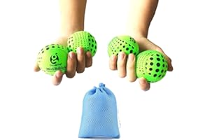 DSJUGGLING 4 Pieces of Washable Juggling Balls for Beginners, Soft Easy Juggling Ball Set of 4 100g each Multiple Practice Juggling Ball Kits for Adults