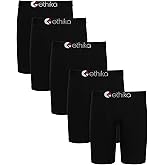 Ethika Mens Staple Boxer Brief | 5-Pack Blackout