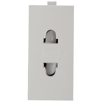 Anchor Roma 2 Pin Socket Uro 21667, White, 6 amp 240V