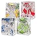 12 Pack Elegant Glitter Christmas Gift Bags in Assorted Designs & Sizes! 4 Designs in 3 sizes each- Small, Medium & Large by Gift Boutique