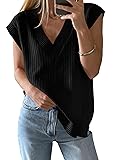 Saodimallsu Womens V Neck Sweater Vest Oversized