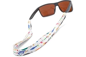 Pilotfish Sunglasses Strap - Floating Neoprene Eyewear Retainer - Sunglass Holder Strap - Custom Design