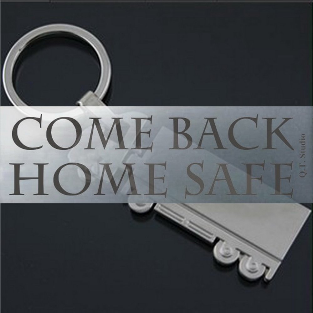 Truck Key chain, Trucker Blessing Benediction Prayer Talisman, Extra Free Carabiner Shape Pack (Come Back Home Safe)