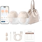 eufy Security Wearable Breast Pump E10, Hands-Free Electric Breast Pump with App Control, Personalized Smart Rhythm, Hospital Grade Suction for More Milk, Portable, Leak-Proof & Ultra-Quiet