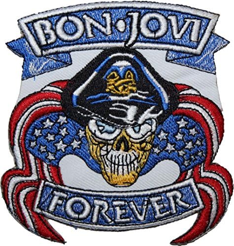 Bon Jovi Forever EMBROIDERED PATCH Badge Iron-on, Sew On 4"