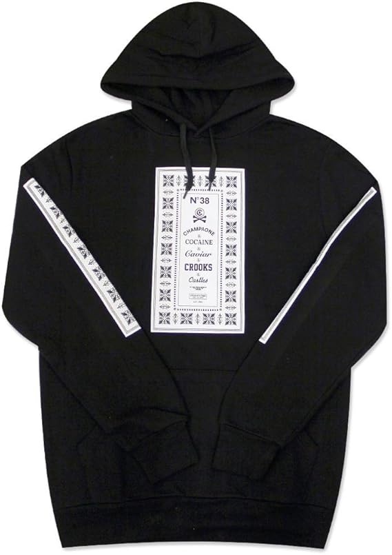 crooks and castles black and gold hoodie