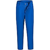 Boys Dress Pants Adjustable Waist Flat Front Casual Wear Slim Fit School Uniforms Pants