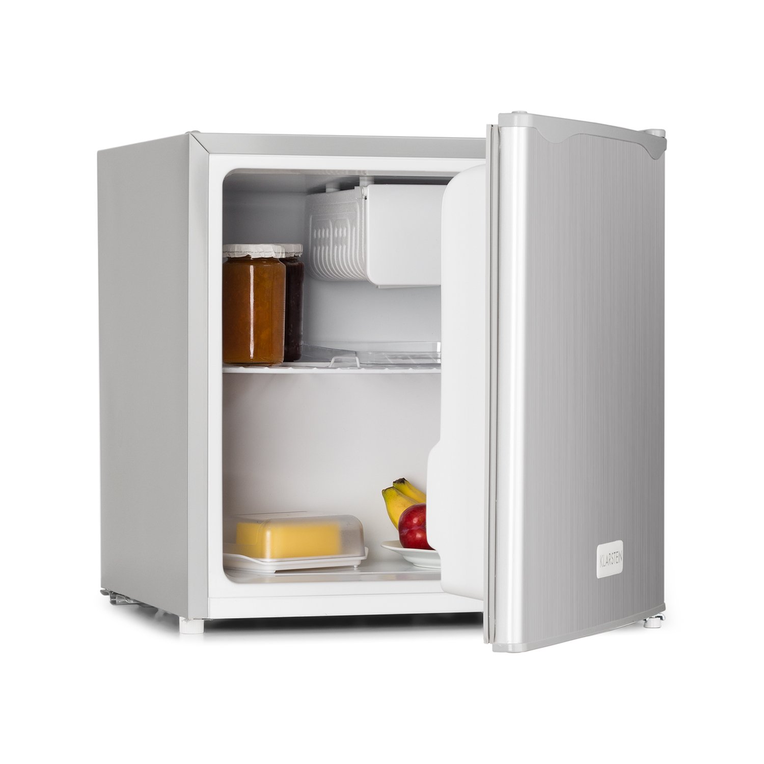 Klarstein 40L1SG Mini Fridge • Mini Bar • 40 Litre Capacity • Mini Box Freezer • 2 Storage