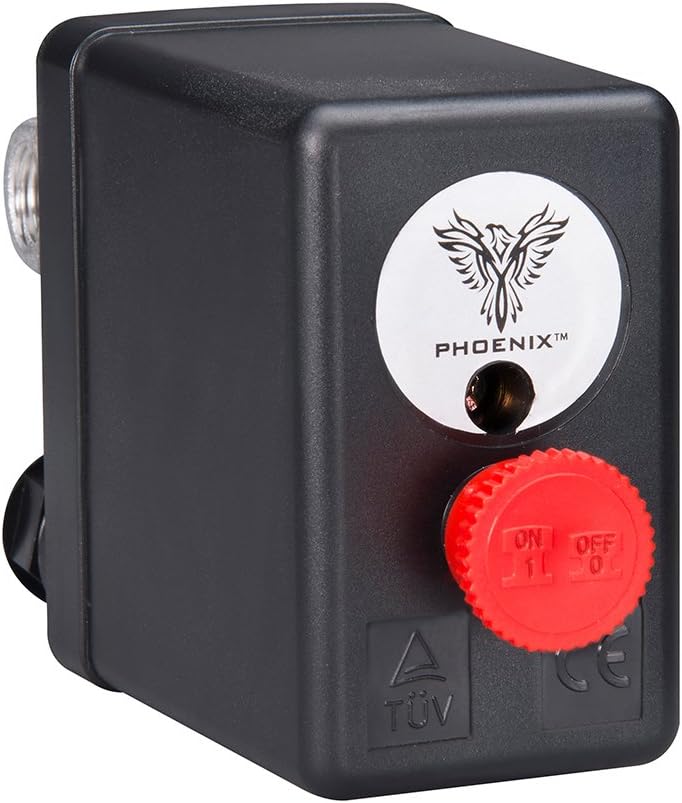 Phoenix PM4VAA 90/120 PSI 4-Port Air Compressor Switch with Unloader Valve and Auto/Off (NE-MA type)