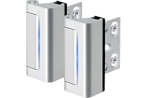 Door Reinforcement Lock, 2 Pack Childproof Home Security Door Lock Withstand 800 lbs, Aluminum Alloy Door Locks for Front Doo
