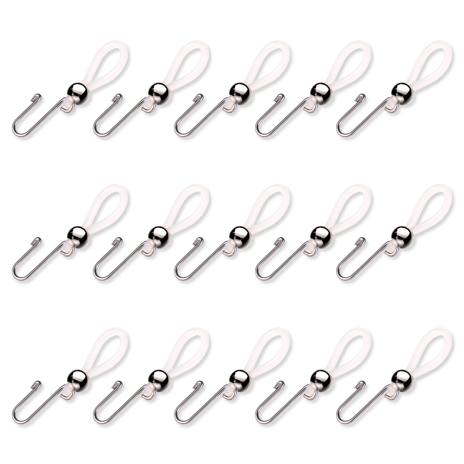 BOXOB 15pcs Zipper Holder, Zipper Holder Upper for Jeans Clasp Pants Up Hook Jeans Zipper Button Lock Zipper Puller Tool Keep Zipper Up on Pants Jeans Skirts