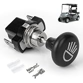 Panglong Universal Golf Cart Light Switch, Push Pull Headlight Switch Button-12Volt Replace for Golf Cart Club Car, Yamaha, EZGO Models, OEM #4034