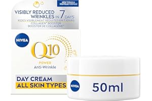 NIVEA Q10 Power Anti-Wrinkle Firming Day Face Cream, Anti Wrinkle Firming Cream with Q10 and Creatine, Face Moisturizer for A
