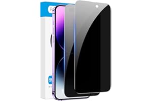 Fotbor for iPhone 14 Pro Privacy Screen Protector, [2 Pack] Privacy Screen iPhone 14 Pro, Anti Spy Private Full Coverage, Shockproof Anti-Scratch 9H Tempered Glass, iPhone 14 Pro Accessories 6.1 Inchd