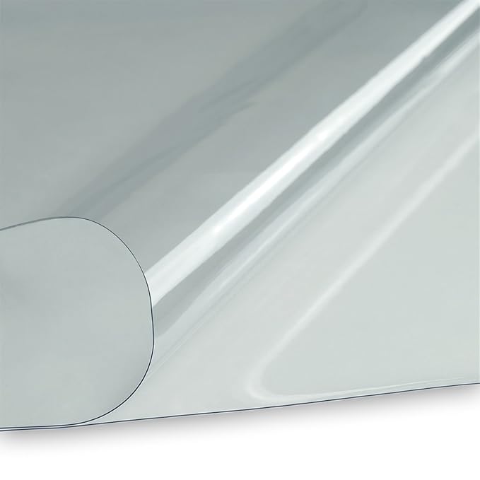 LYSEL® PVC Klarsichtfolie Fensterfolie Plane 0,5mm 140cm breit transparent durchsichtig UV-beständig