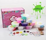 BVEHSR 12 Pack Dual Colors Butter Slime Kit Kids Party Favors DIY Soft view 5
