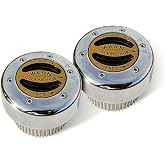 WARN 38826 Premium Manual Hubs | Heavy-Duty All-Metal Construction, Designed for 30-Spline Axles, Internal Mount, Chrome Finish, Set of 2, Made in the USA