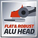 Einhell TC-AG 115 500W 115mm Angle Grinder Red 12,000 rpm Spindle Lock view 5