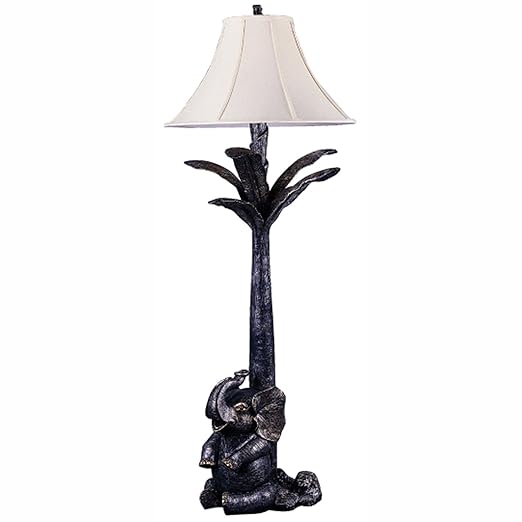 Triarch International 31338 Elephant Floor Lamp In Bronze Silver