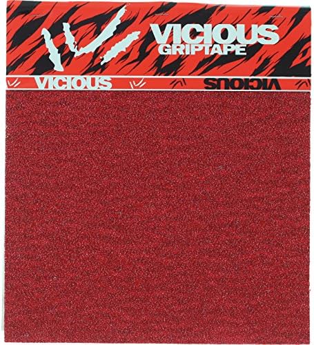 Vicious Squares Red Grip Tape - 4 Squares (10" x 11") - 11" x 40"
