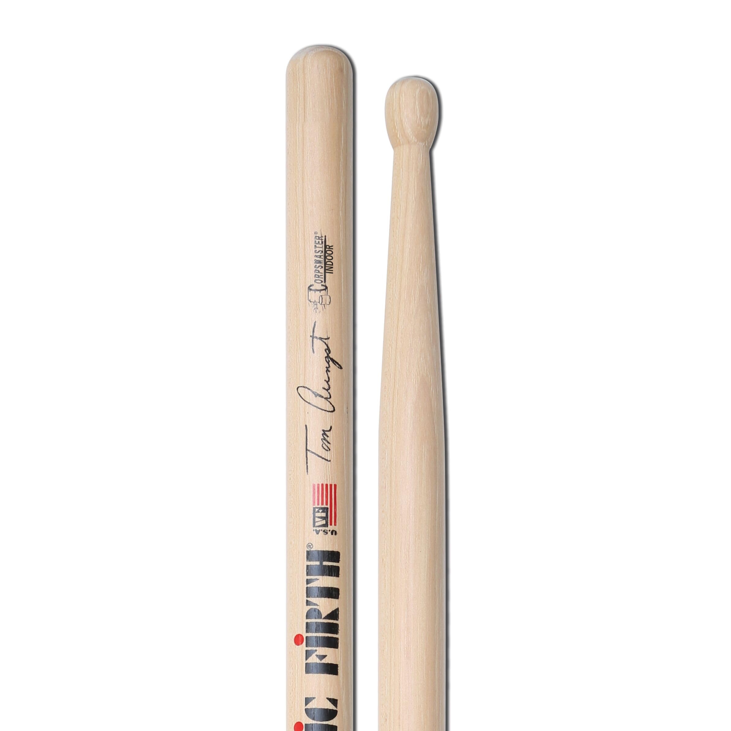Vic FIrth - Corpsmaster® Signature Snare Drumsticks - Tom Aungst 'Indoor' - Wood Tip