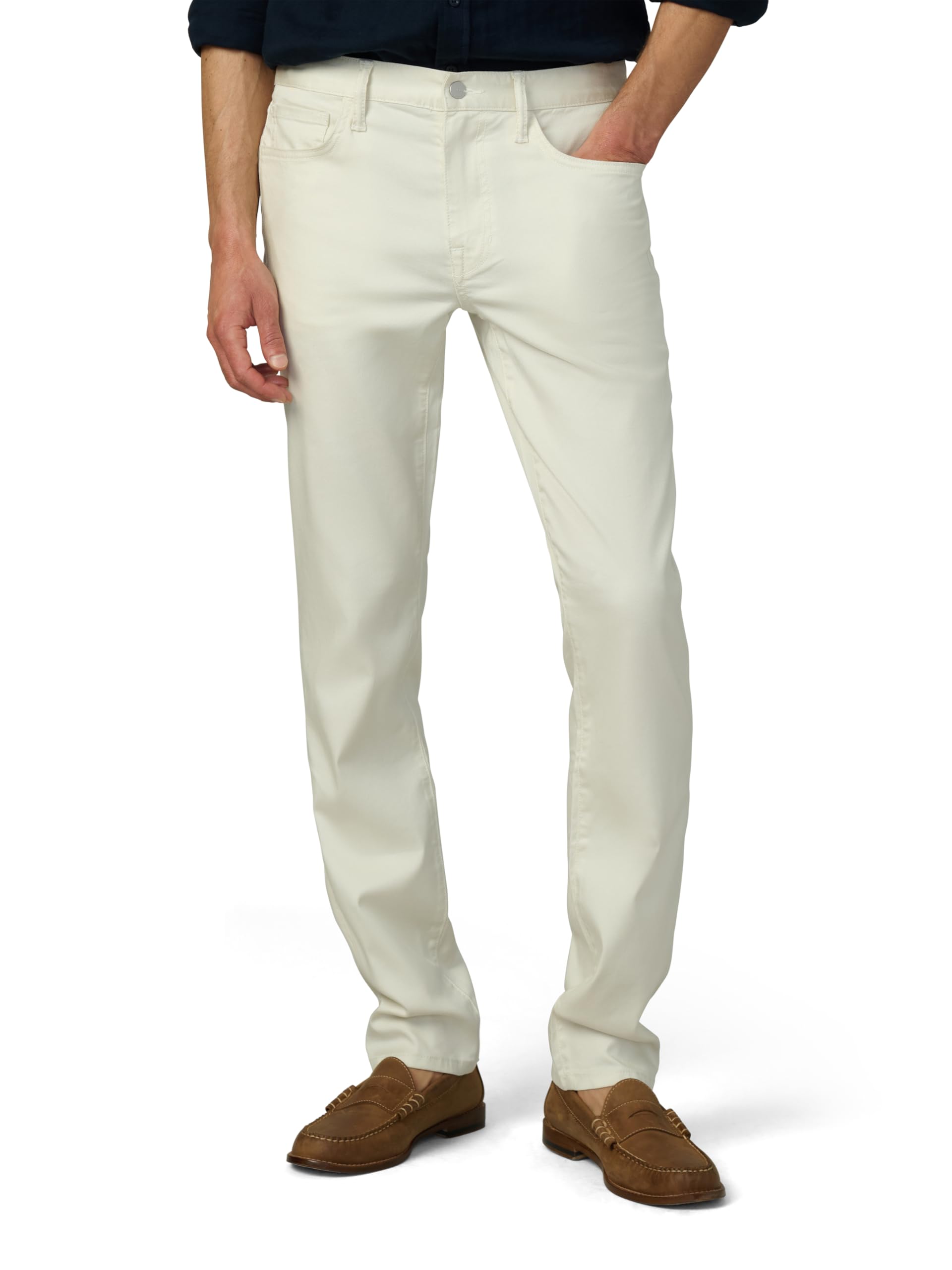 Joe’s Jeans Men’s Brixton Non-Denim Straight and Narrow Leg Twill Pant, Natural