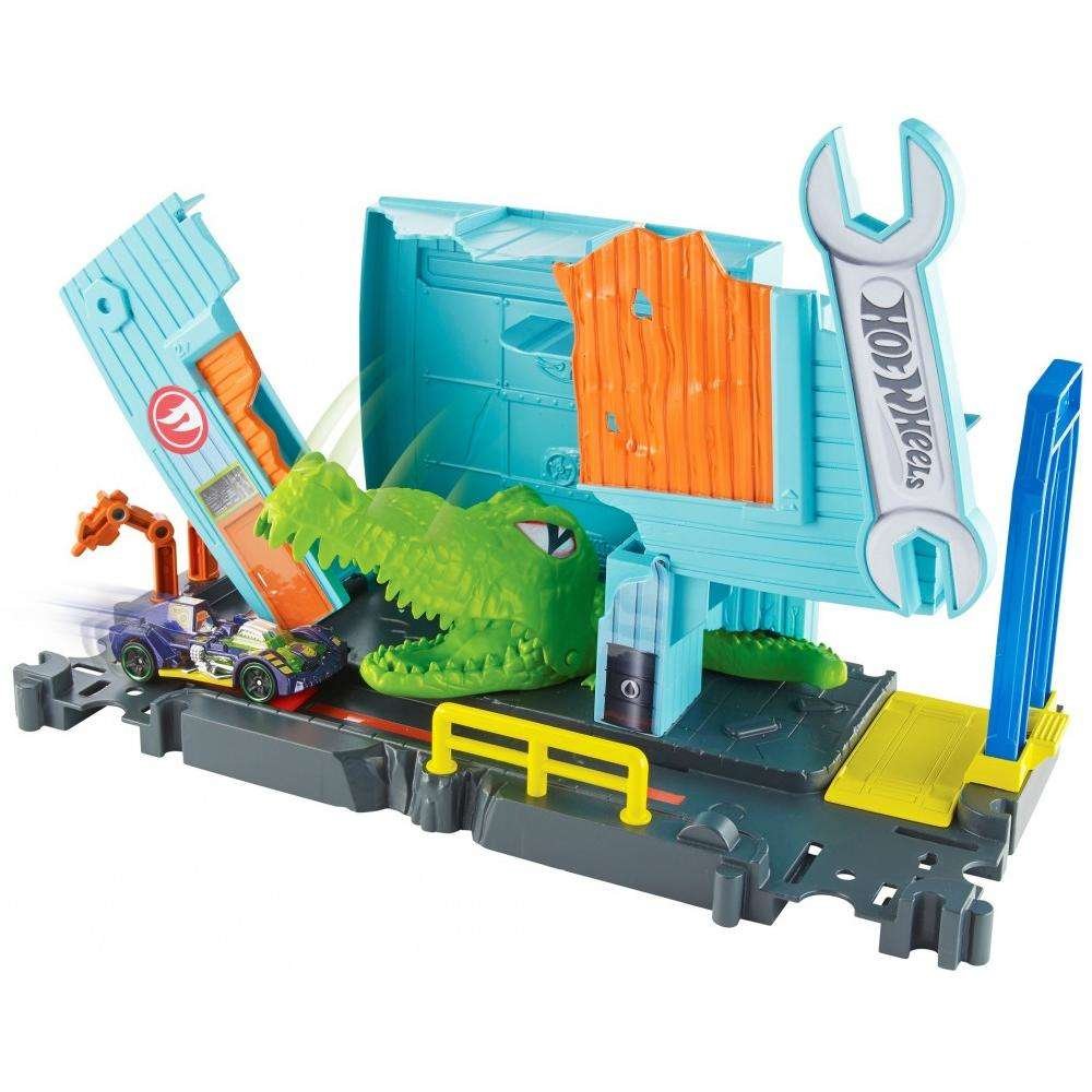 Hot Wheels City Gator Garage Attack Play Set