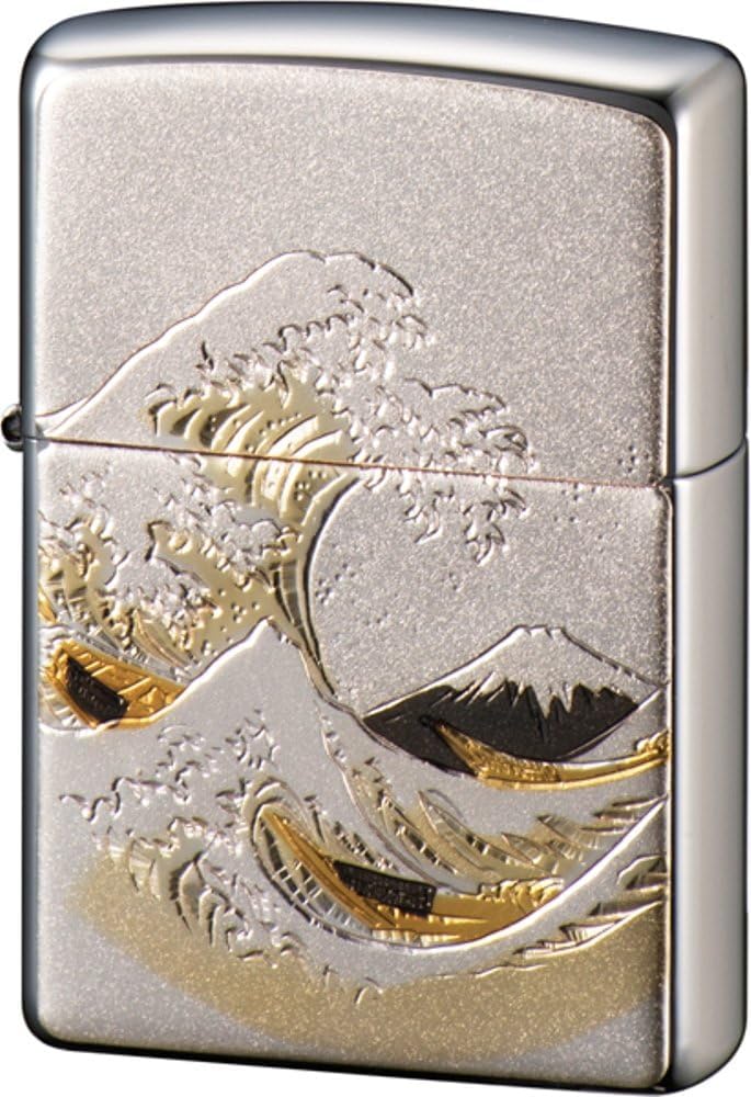 Zippo Japanese Electroforming Lighter; Silver, Gold; Brass Core; Metal;
