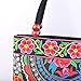 Vintage Embroidery Boho Womens Handbag Mandala Flower Embroidered Shoulder Bag (Bug)
