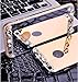 Creazy Bling Diamond Mirror Back TPU Soft Case Cover For iPhone 6/6S Plus 5.5inch (Gold)