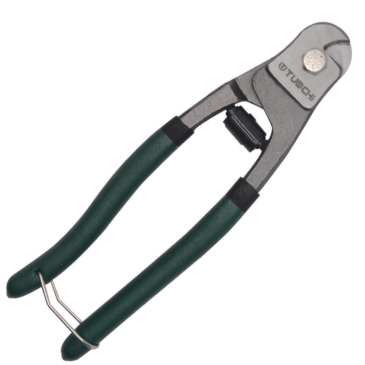 Riloer Stainless Steel Cable Cutter, Bicycle Brake Cable Cutter Wire Stripping Tool Cable Slicer