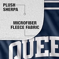 Queens University of Charlotte Primary Logo Stripes
