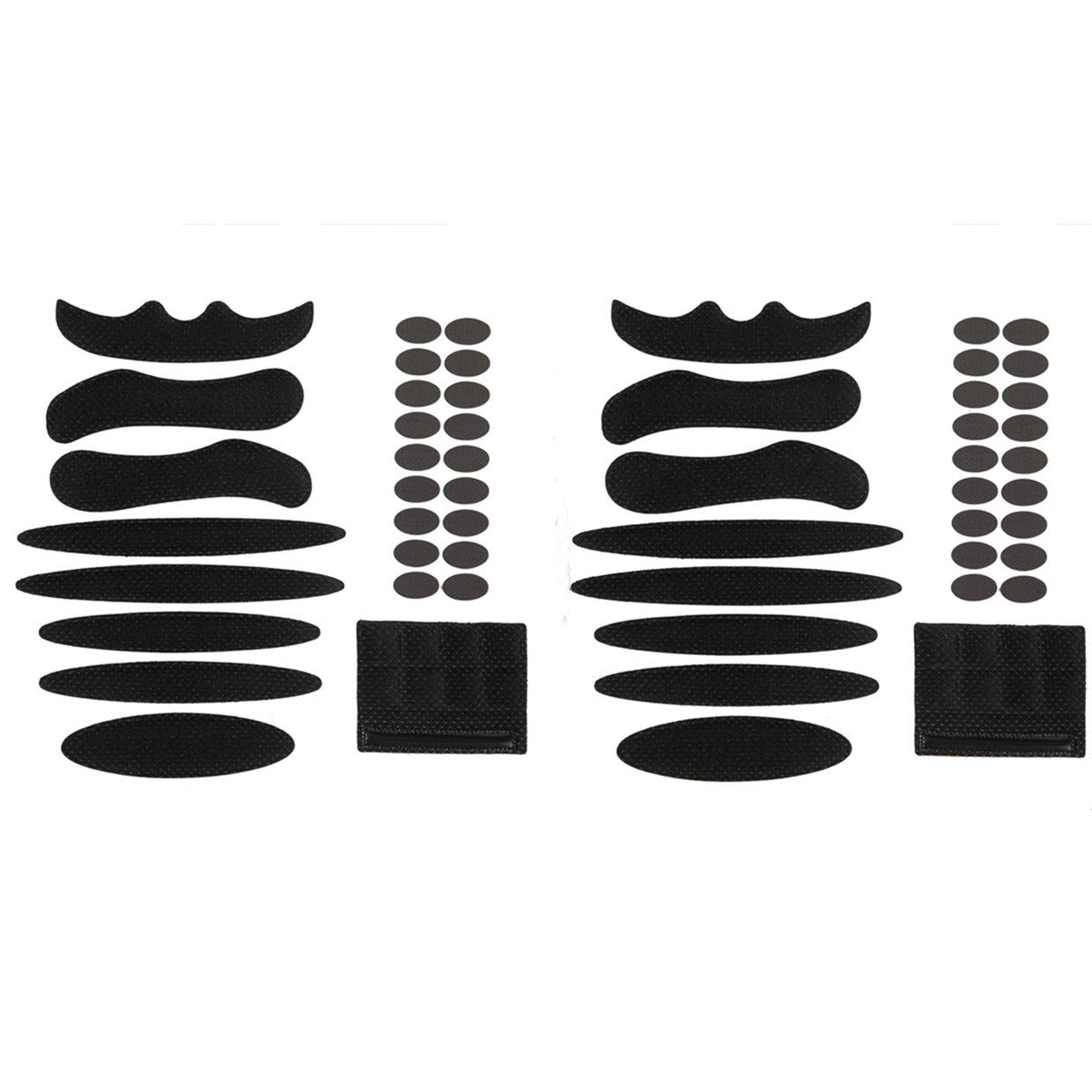 Jipemtra Helmet Padding Foam Kit 27Pcs Bicycle Replacement Pads Universal Helmet Foam Pads Set for Bike Motorcycle Cycling (Black 2 Sets)