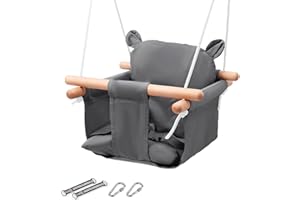 VIsuIvit Baby Swing Seat, Canvas Baby Hammock Infants, Toddler Swing Indoor & Outdoor Infant Hanging Swing Chair with Canvas 