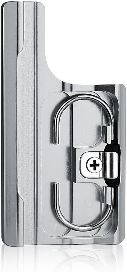 CNC Aluminum Replacement Rear Snap Latch Lock Buckle Mount Compatible with GoPro Hero 3+, 4 Camera Standard Waterproof and Skeleton Housing Case - Silver