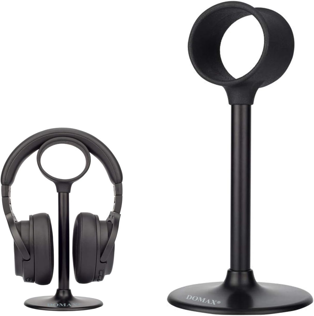 Headphone Stand DOMAX Headset Stand, Headphone Holder Universal Aluminum Display Headset Holder For All Headphones - Black