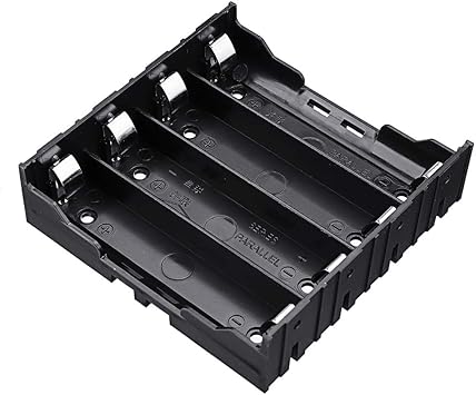 BouBou 4 Ranuras 18650 Soporte De Batería Caja De Plástico ...