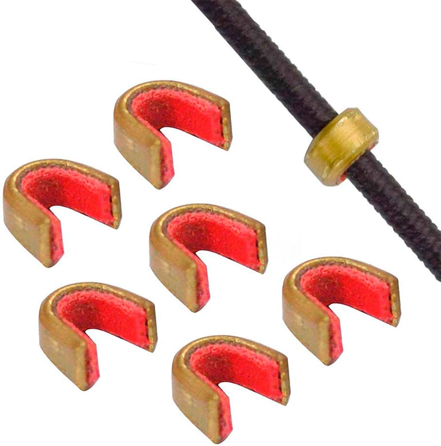 KESHES Bow String Nocking Points – Bowstring Nock Point Archery Accessories, Brass Nocks for Recurve and Compound Bow (Pack of 6) : Sports & Outdoors