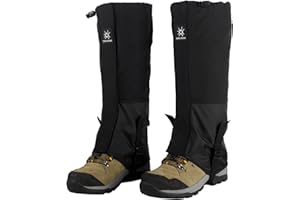 windhike Lightweight Leg Gaiter - Waterproof Hiking Snow Boot Gaiter, Leg Guards for Men & Women, Windproof Adjustable Shoe C