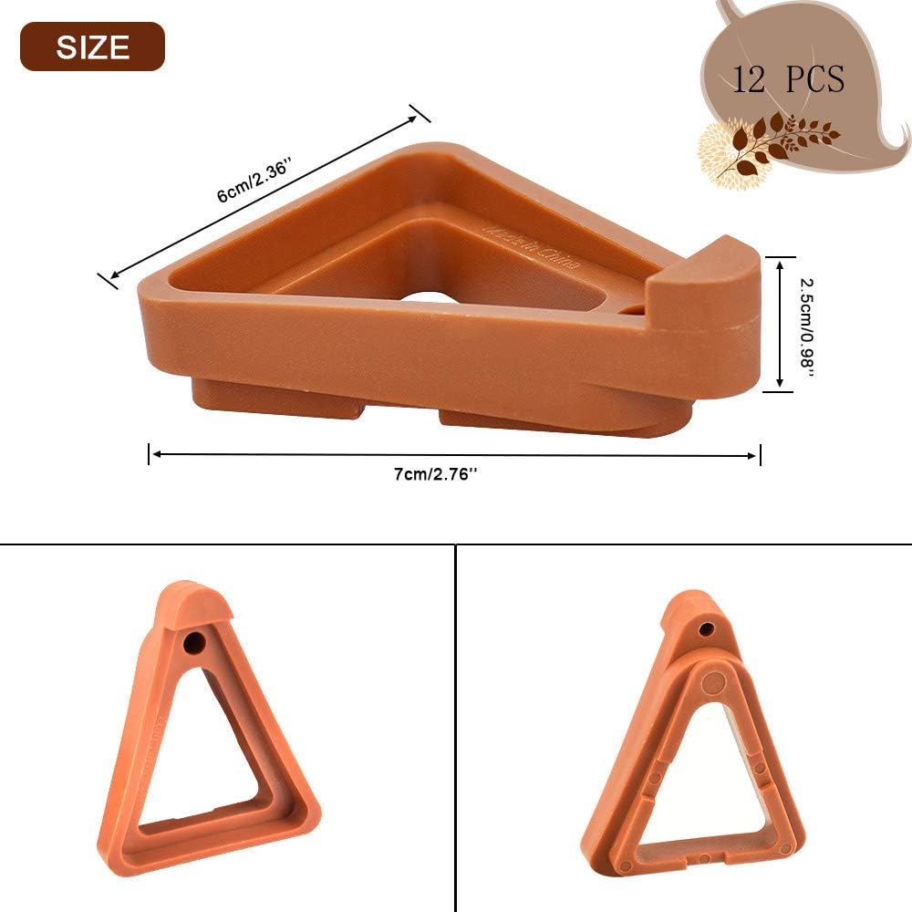 12 PCS Plant Flower Pot Feet Invisible Flower Pot Risers PP Plastic Pot