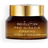 Revolution Pro Miracle Vegan Collagen Night Cream, Hydrating Moisturizer, Smooths & Firms Skin with Vegan Collagen & Squalene, Vegan & Cruelty-Free, 1.69 fl oz