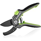 WORKPRO Anvil Pruning Shears, 8’’ Professional Gardening Hand Pruner with SK5 Steel Sharp Blades, Ideal Gardening Tool for Cu