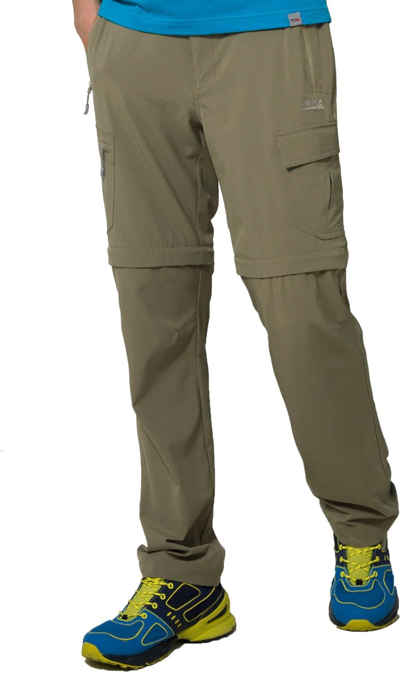 Makino Men's Convertible Quick-Drying Hiking Pants M131611002 - Brown 2XL