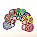 Babycola's Mum 8 PCS Punk Patches, Skull Patches, Mexican Sugar Skull Embroidered Iron on Patch, Assorted Color