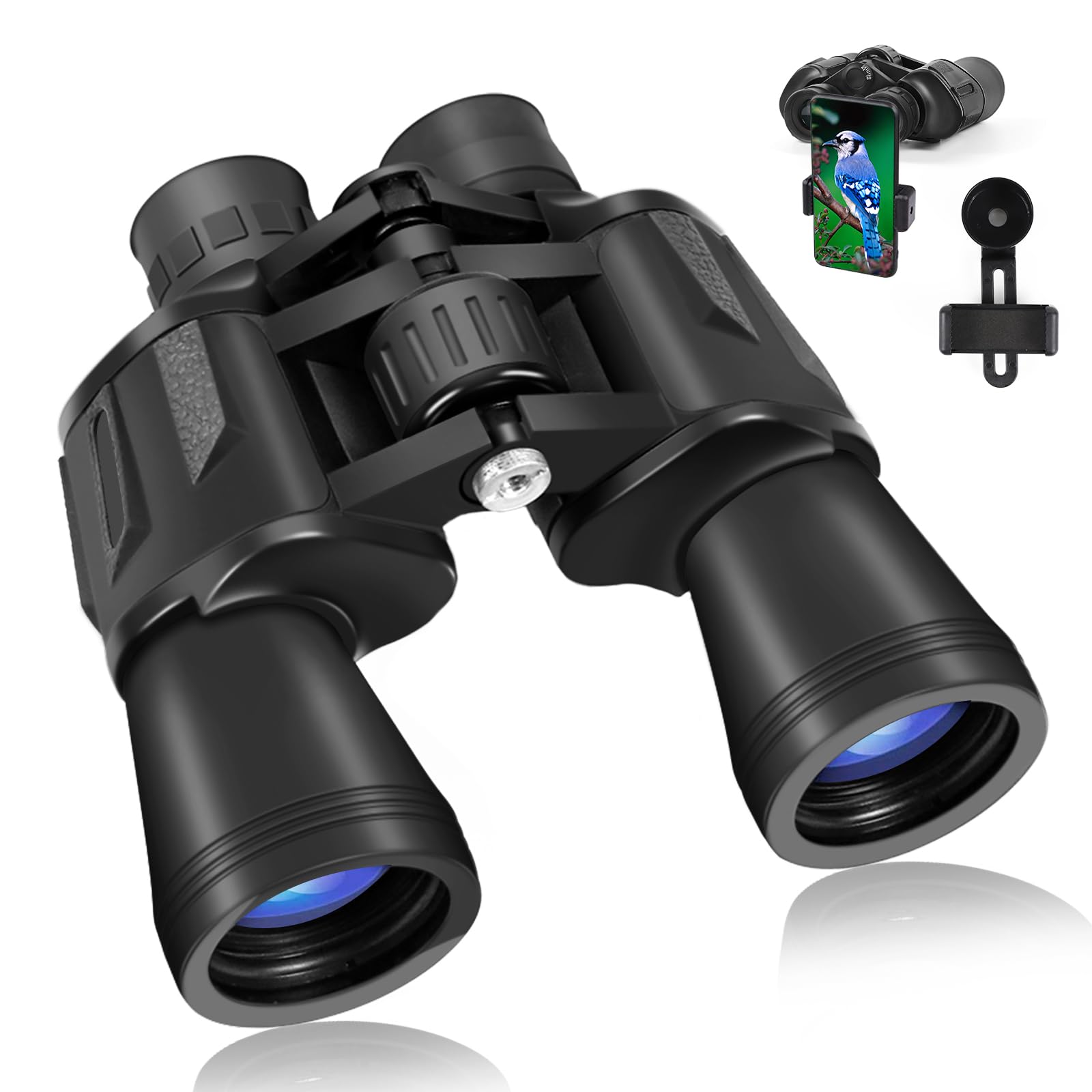 20x50 Binoculars for Adults High Power,Compact HD Professional Waterproof Binoculars with BAK4 Prism and FMC Lens,Portable Telescope for Bird Watching,Hiking, Travelling, Hunting, Concerts,Football