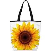 KOBLEN Canvas Tote Bag Reusable Grocery Bags Travel Storage Handbag with Zipper