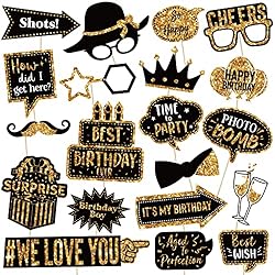 36 Pieces Birthday Photo Booth Prop Happy Birthday